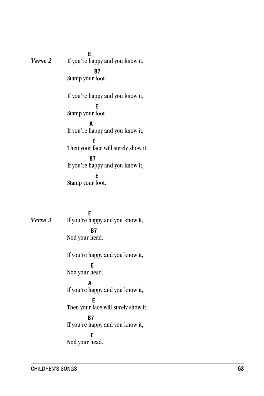 If You're Happy And You Know It Acoustic Guitar scores gallery preview page 2