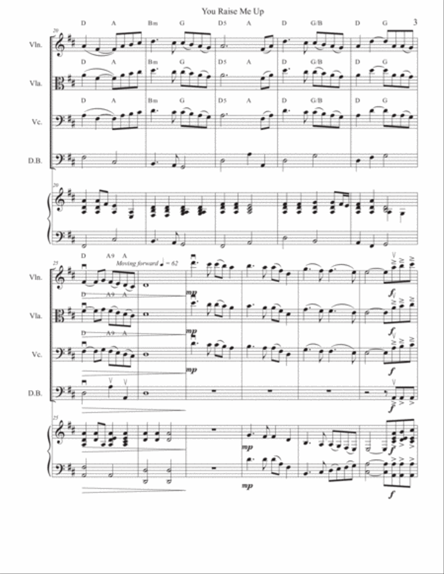 You Raise Me Up Cello scores gallery preview page 3