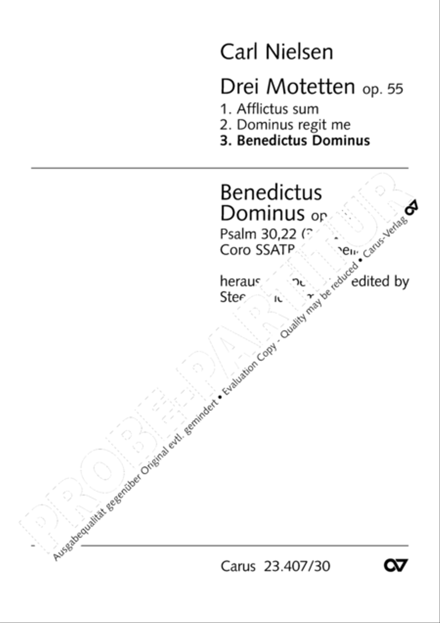 Benedictus Dominus Benedictus Dominus SSATB scores gallery preview page 2