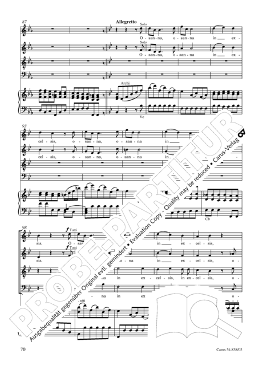 Requiem in B 4-Part scores gallery preview page 75