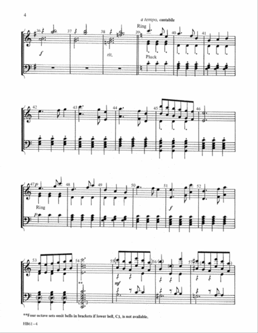 Rejoice and Be Glad - McCleary Handbell Choir scores gallery preview page 4