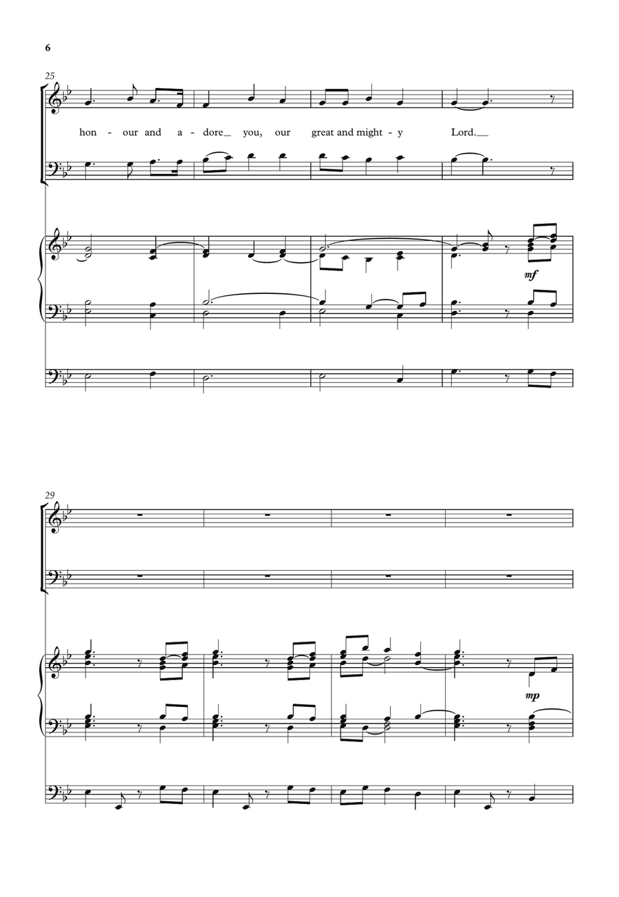 O God beyond all praising 4-Part scores gallery preview page 5