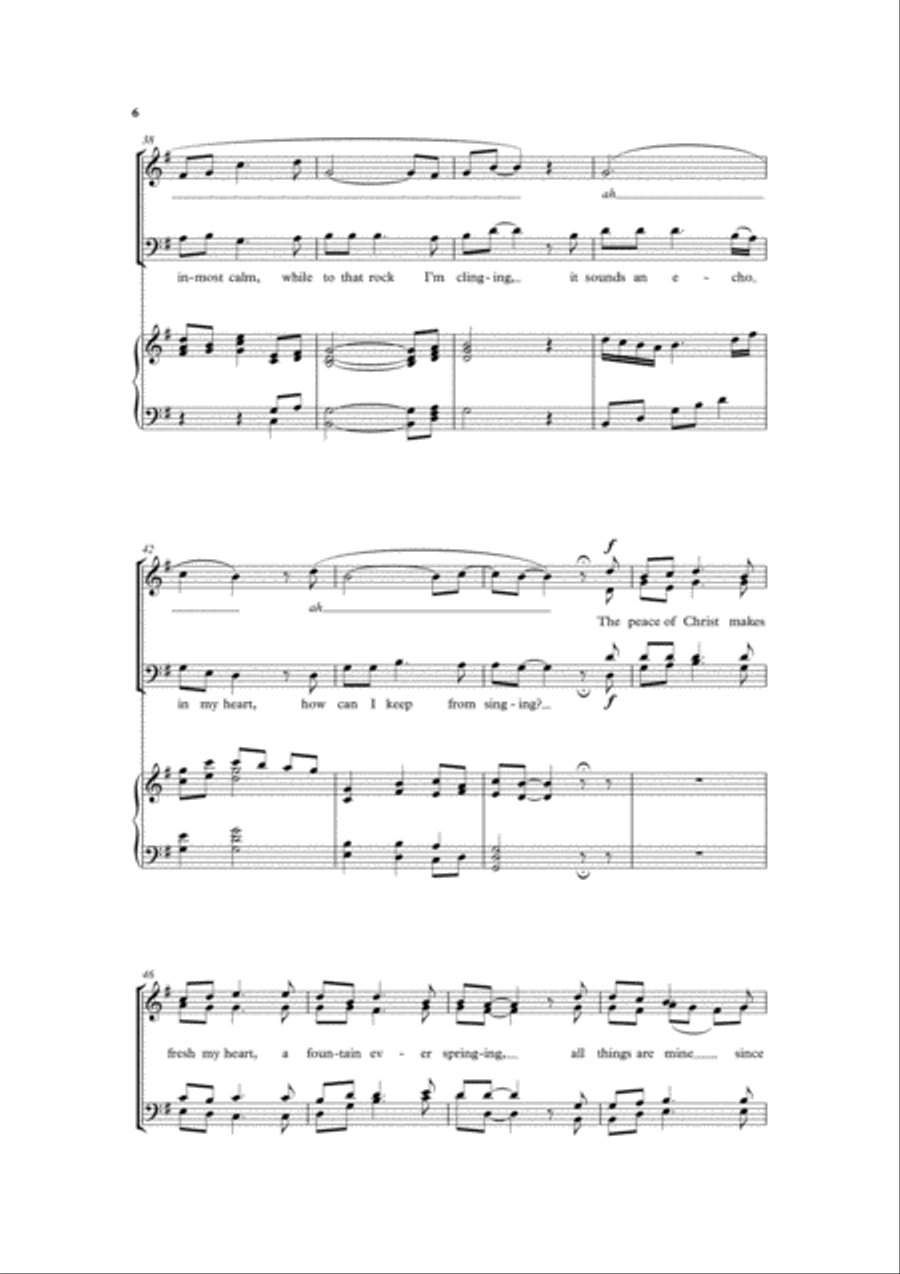 How can I keep from singing? 4-Part scores gallery preview page 3