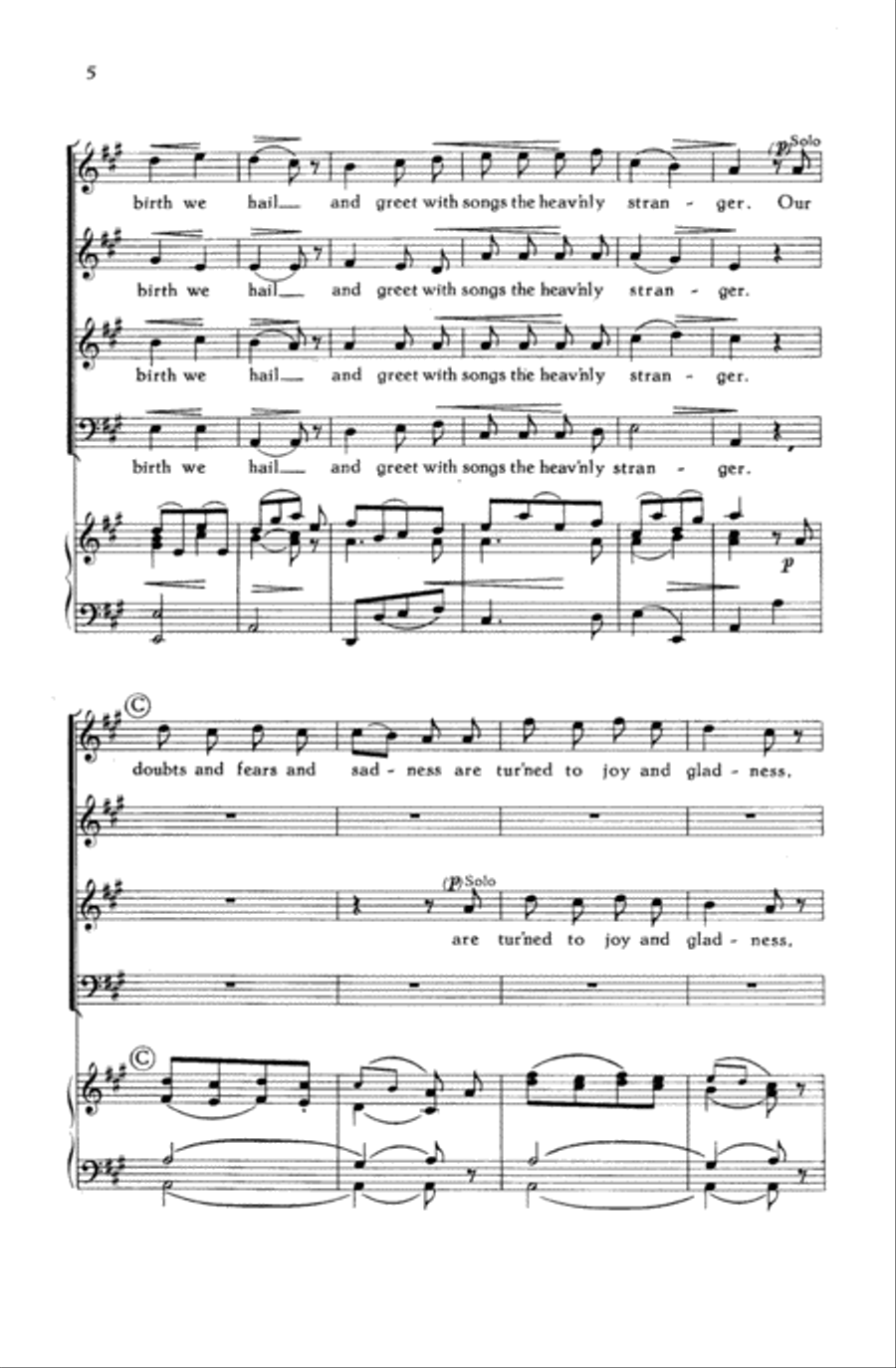 Thou Child Divine Thou Child Divine 4-Part scores gallery preview page 6