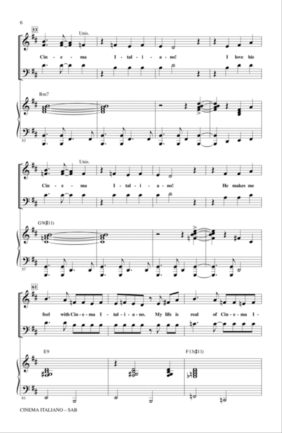 Cinema Italiano Cinema Italiano 3-Part scores gallery preview page 5