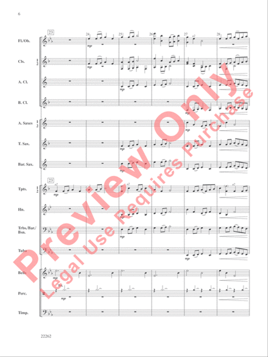 The Sorcerer's Procession Concert Band scores gallery preview page 7