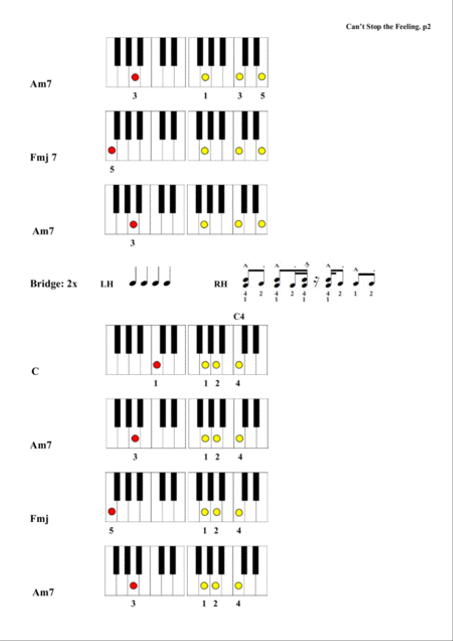 Can't Stop The Feeling from TROLLS Voice scores gallery preview page 2