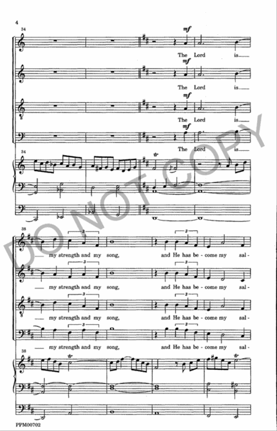 Alleluia! Christ is Risen 4-Part scores gallery preview page 5