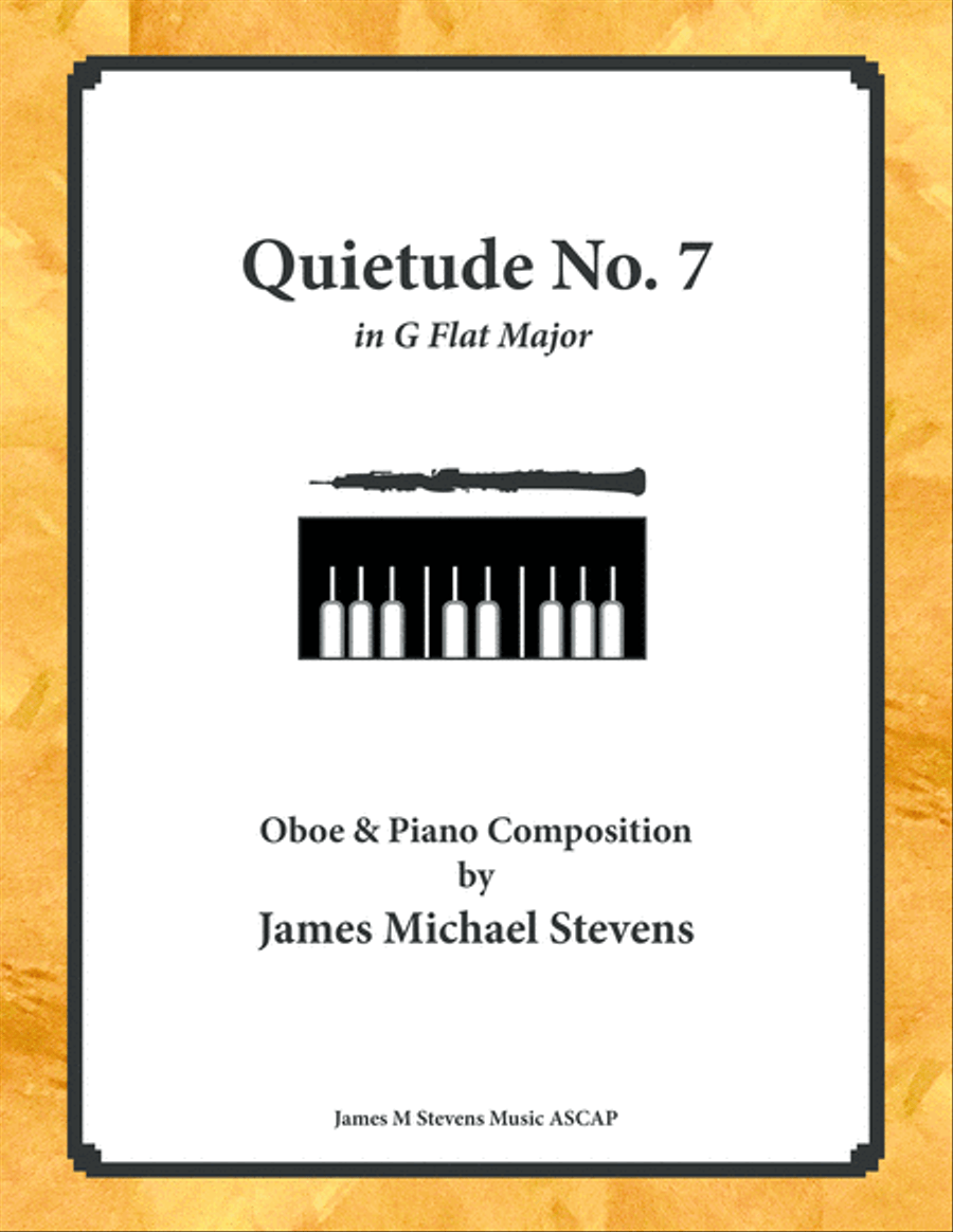 Quietude No. 7 - Oboe & Piano Piano scores gallery preview page 1
