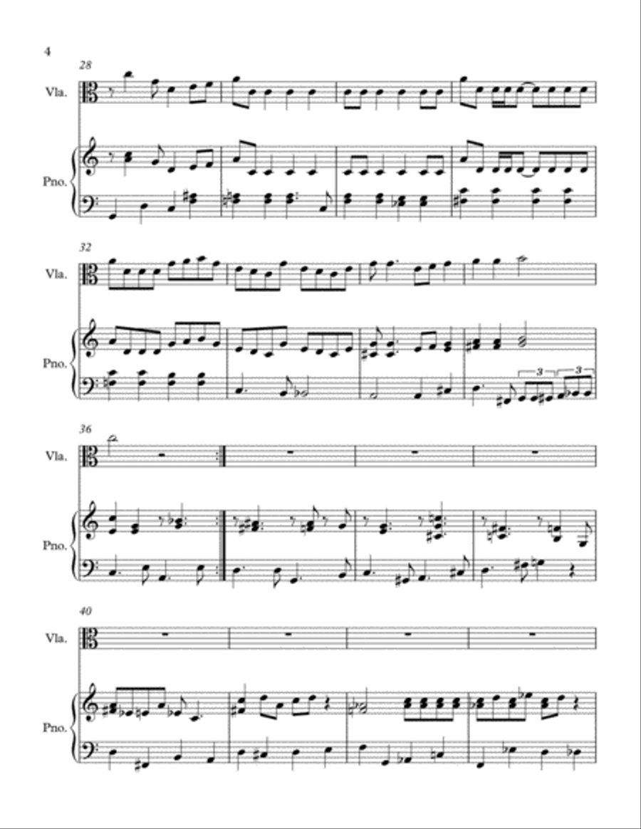 Baby, It's Cold Outside Viola scores gallery preview page 4