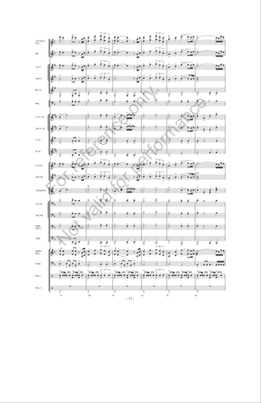 Zeus: King Of The Gods Concert Band scores gallery preview page 16