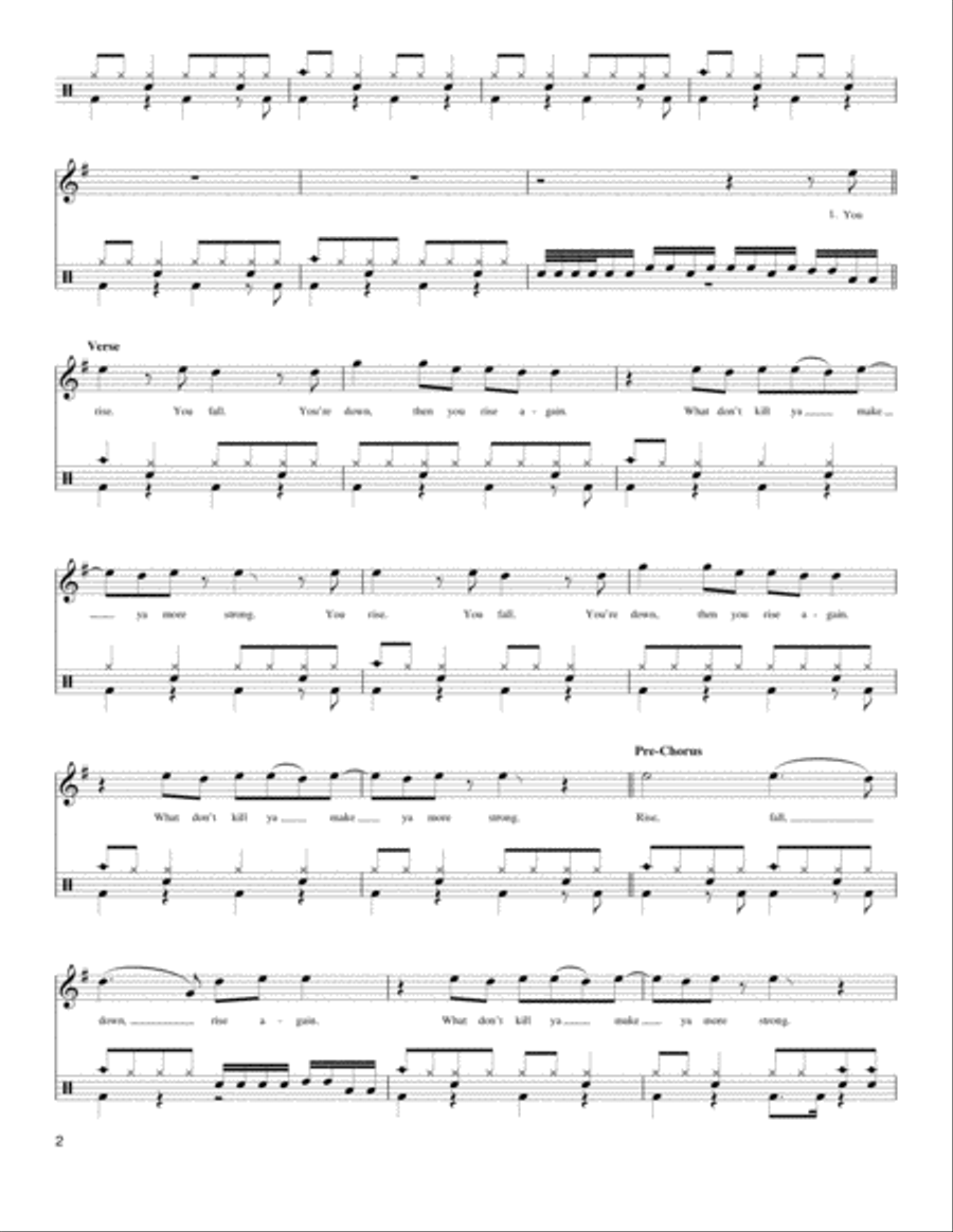 Broken, Beat & Scarred Drum Set scores gallery preview page 2