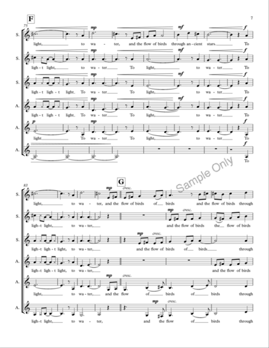Winter Sun Winter Sun A Cappella scores gallery preview page 7