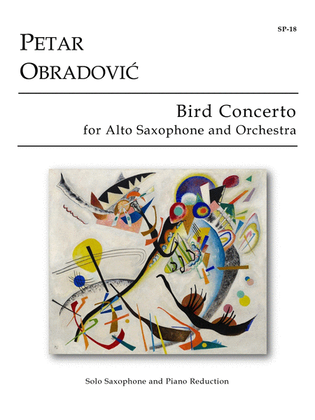 Book cover for Bird Concerto for Alto Saxophone and Piano