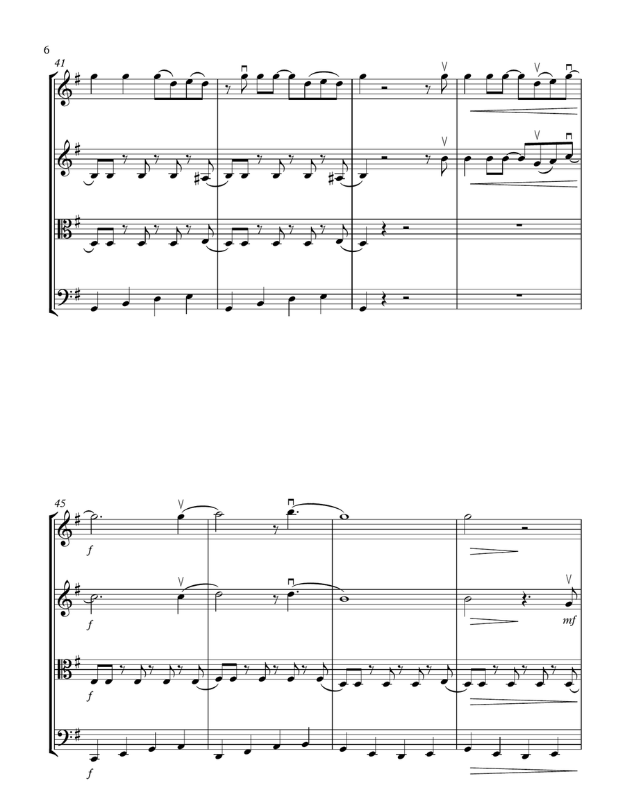 All Shook Up String Quartet scores gallery preview page 6