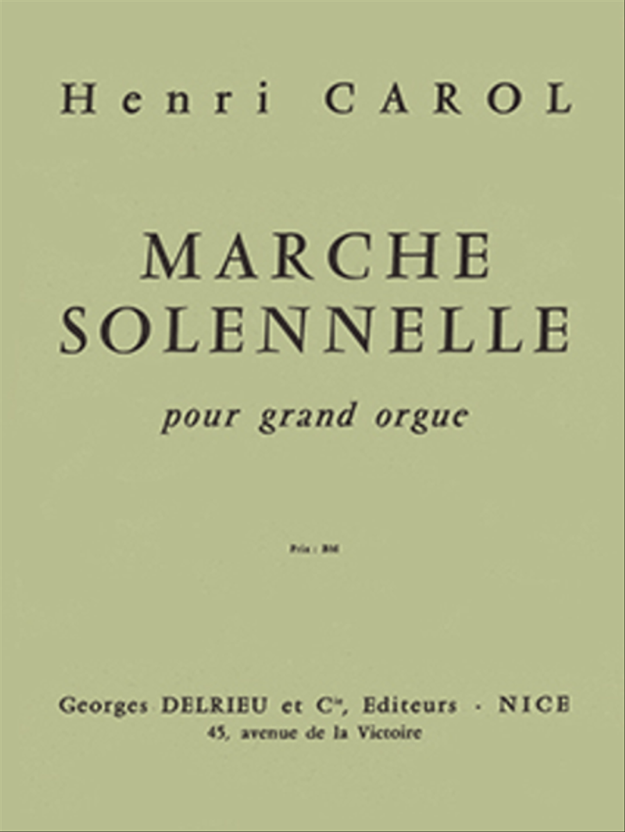 Marche Solennelle Organ scores gallery preview page 1