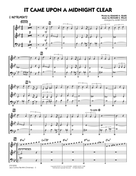Jazz Combo Pak #44 (Christmas) - C Instruments