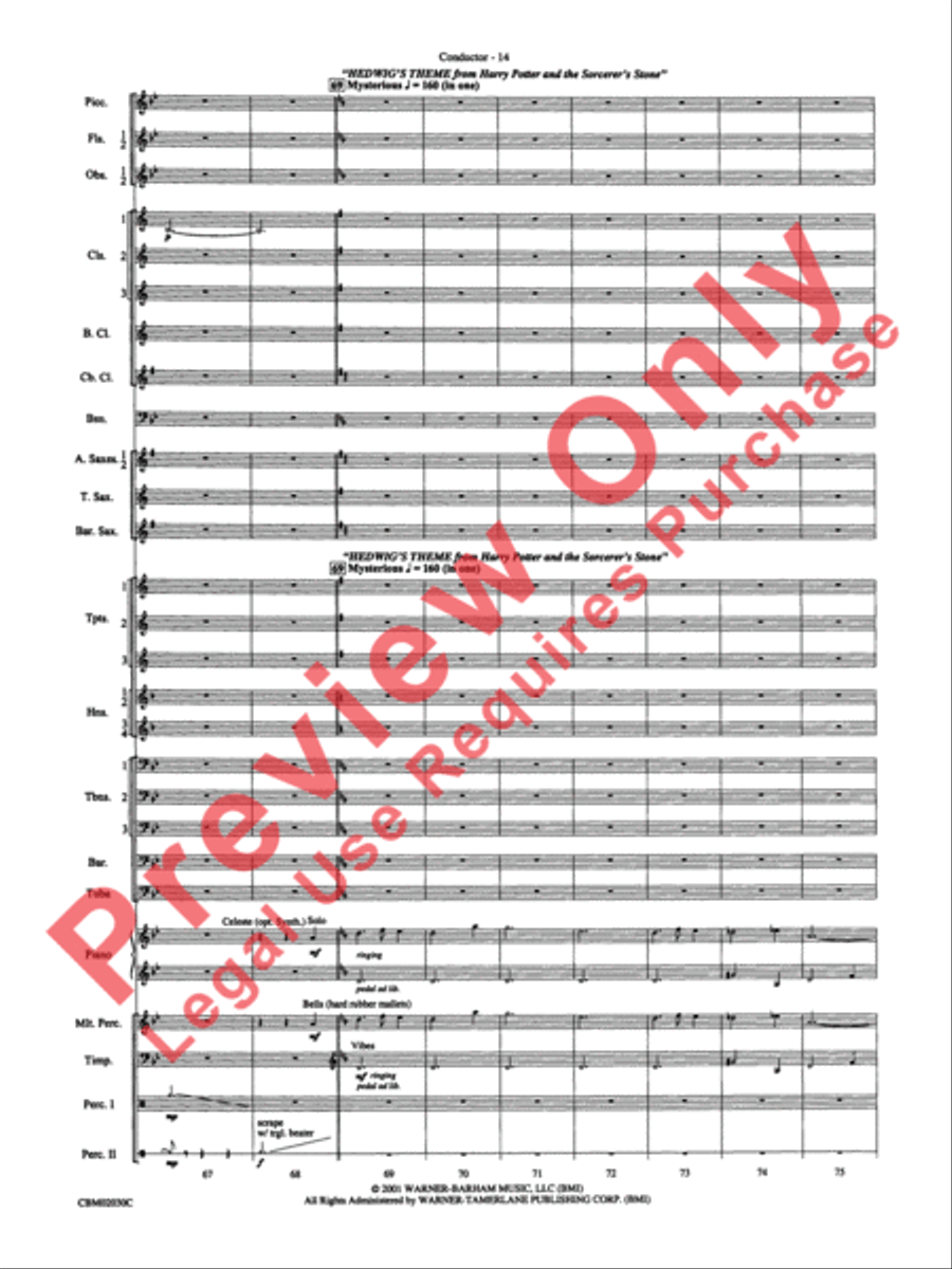 John Williams: Fantasy of Flight (Medley) Concert Band scores gallery preview page 17