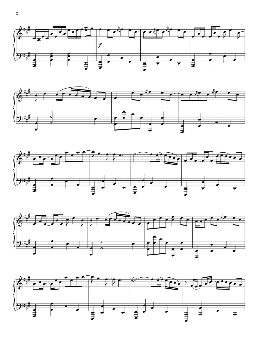 Electric Daisy Violin Piano Solo scores gallery preview page 2