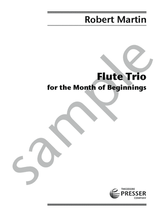 Book cover for Flute Trio for the Month of Beginnings