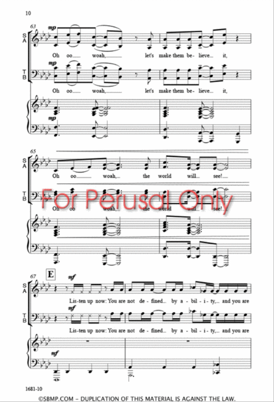 The World Will See - SATB 4-Part scores gallery preview page 10