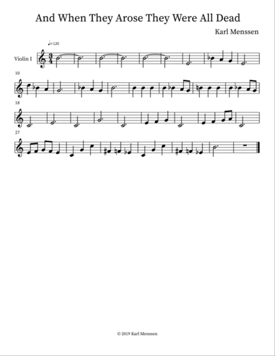 And When They Arose They Were All Dead Orchestra scores gallery preview page 4