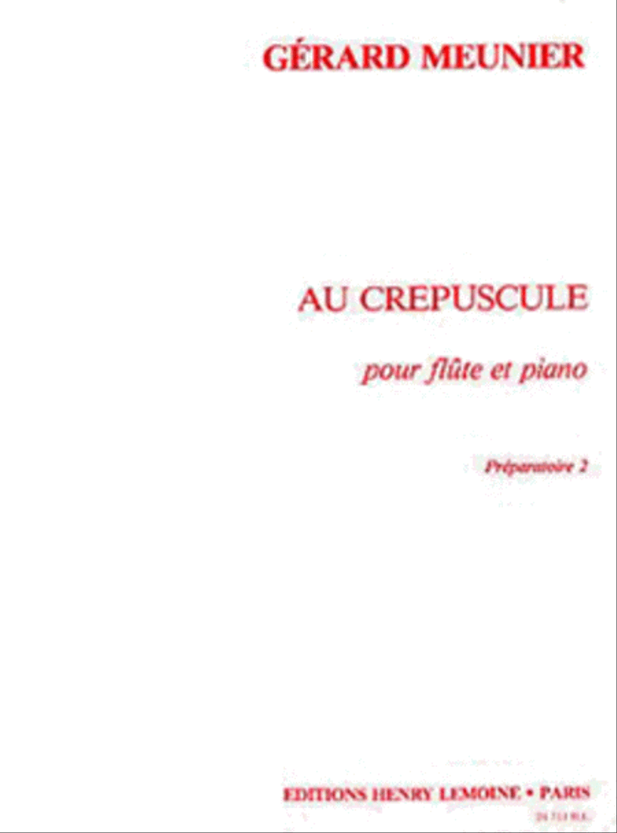 Au Crepuscule Flute Solo scores gallery preview page 1