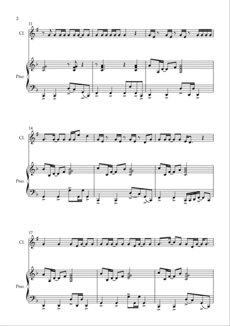 Dynamite B-Flat Clarinet scores gallery preview page 2