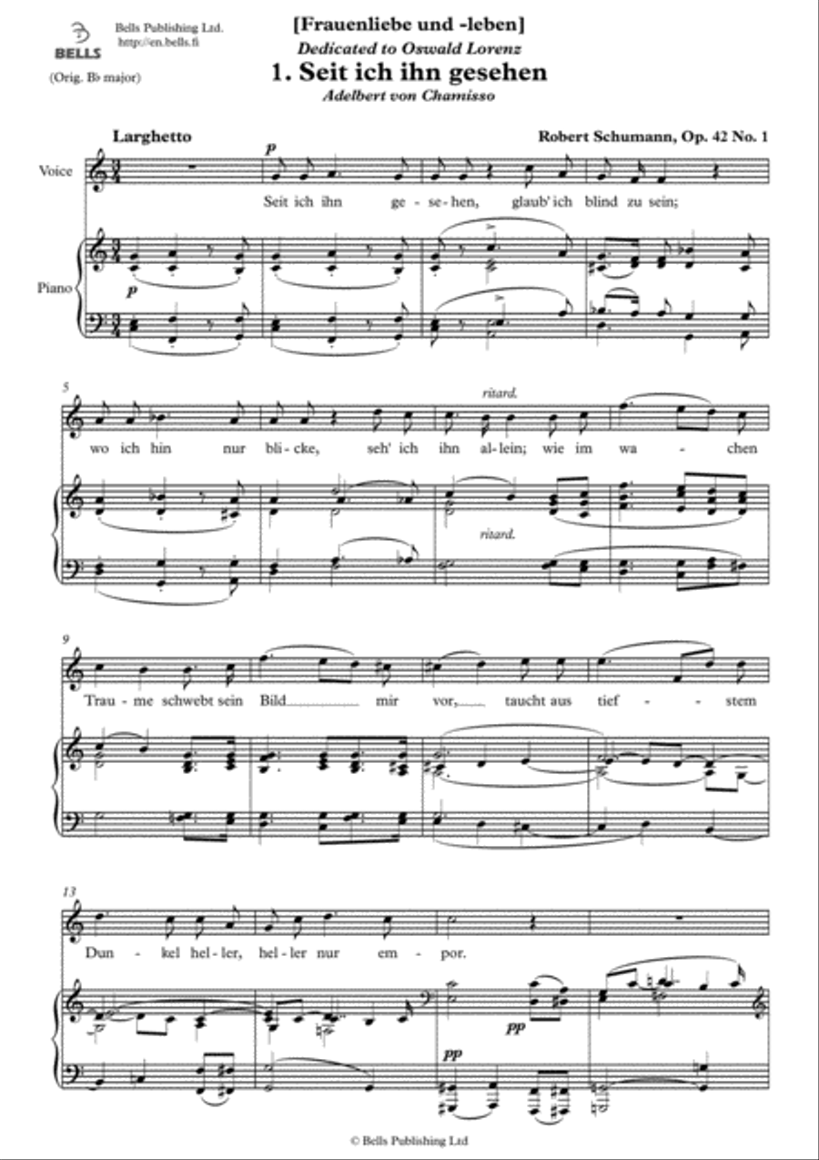 Frauenliebe und -leben, Op. 42 Voice Solo scores gallery preview page 2