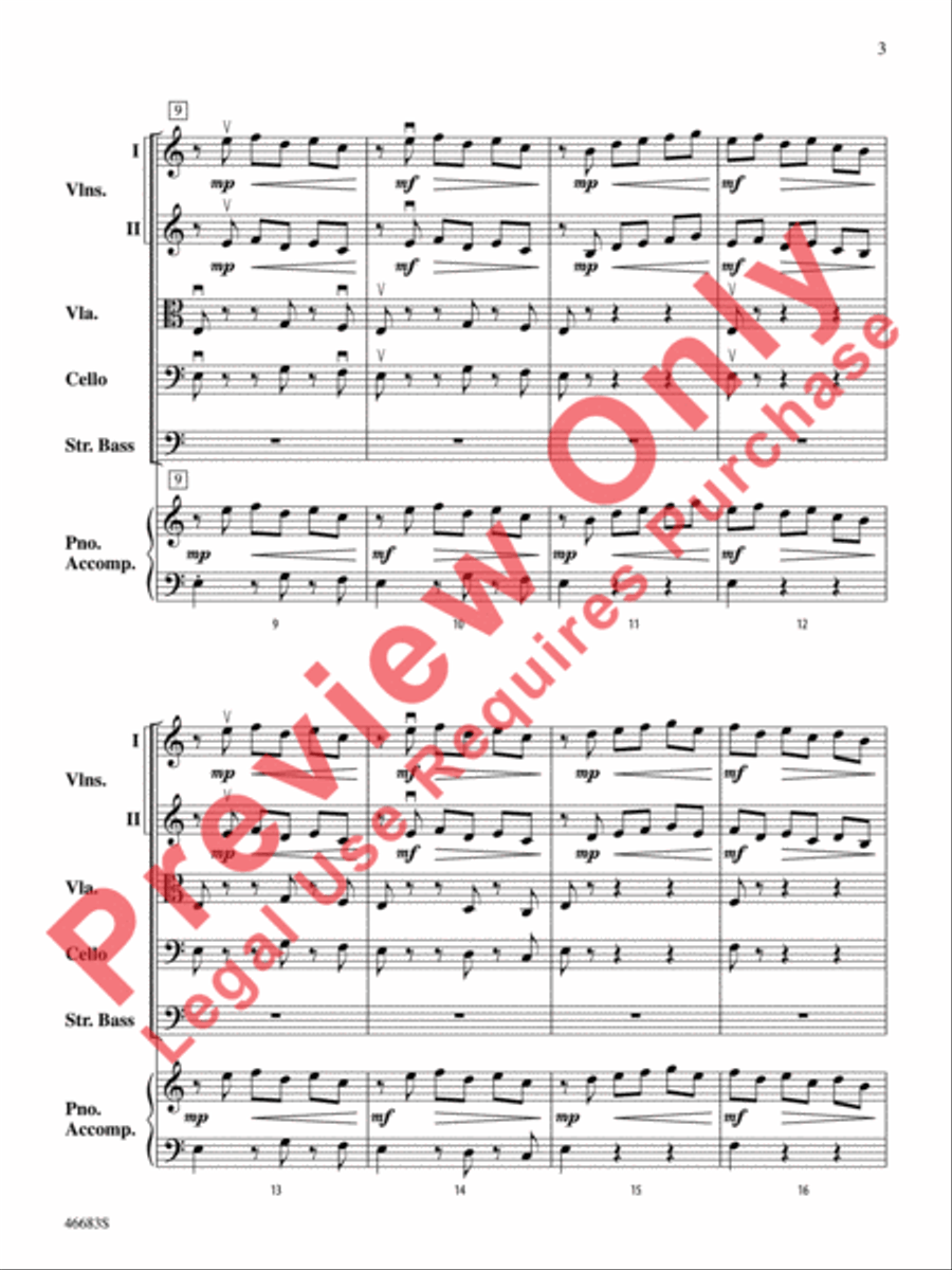 Legend of Asturias String Orchestra scores gallery preview page 4