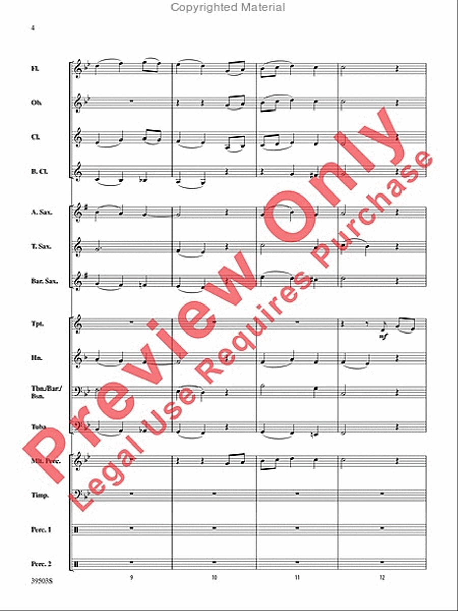 Linden Lea Concert Band scores gallery preview page 5