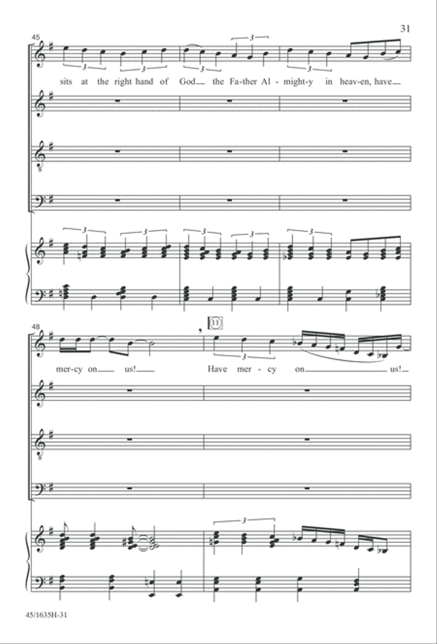 Mass: A Celebration of Love and Joy 4-Part scores gallery preview page 31