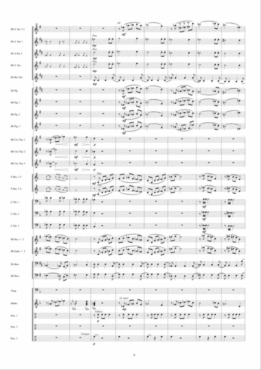 Jericho Fanfare Band scores gallery preview page 5