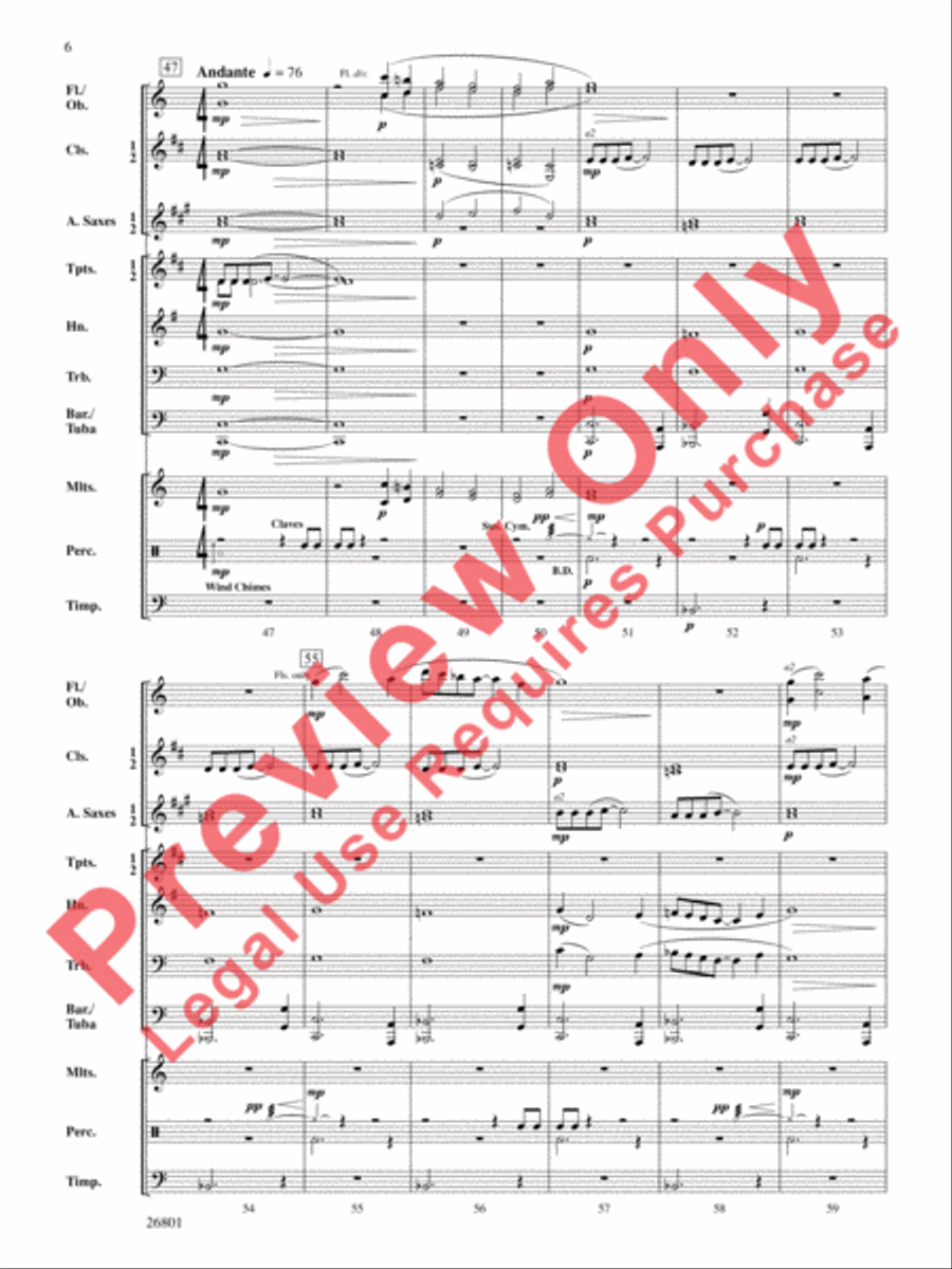 Albemarle Fantasy Albemarle Fantasy Concert Band scores gallery preview page 7
