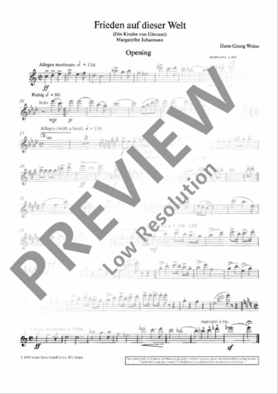 Frieden auf dieser Welt Flute scores gallery preview page 4