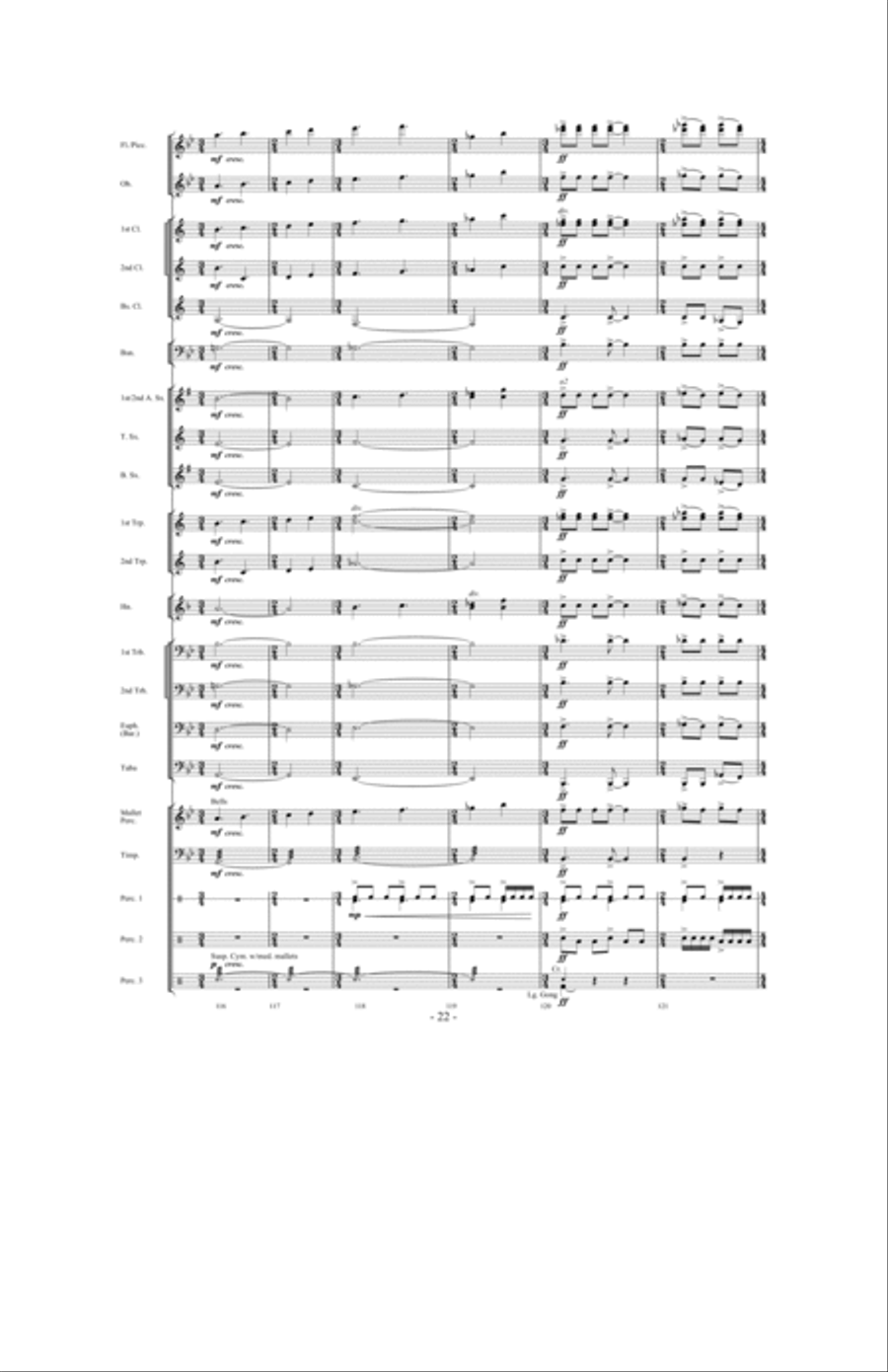 Saturn: The Ringed Planet Concert Band scores gallery preview page 21
