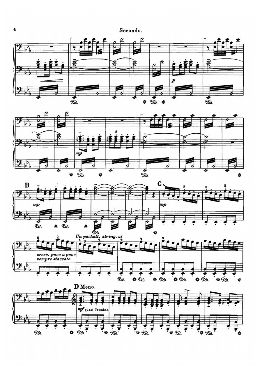 Sibelius Karelia Suite, for piano duet(1 piano, 4 hands), PS811 1 Piano, 4-Hands scores gallery preview page 3