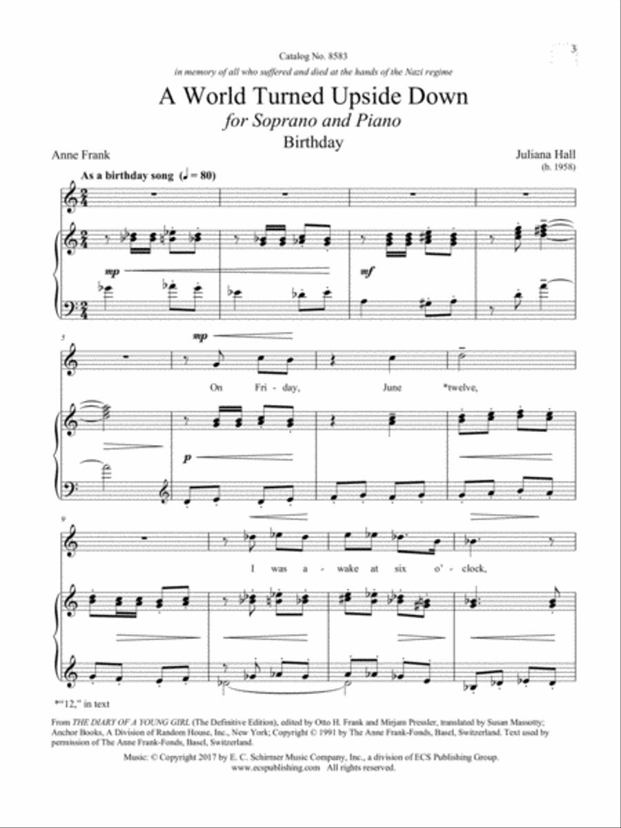 Birthday Birthday Soprano Voice scores gallery preview page 2