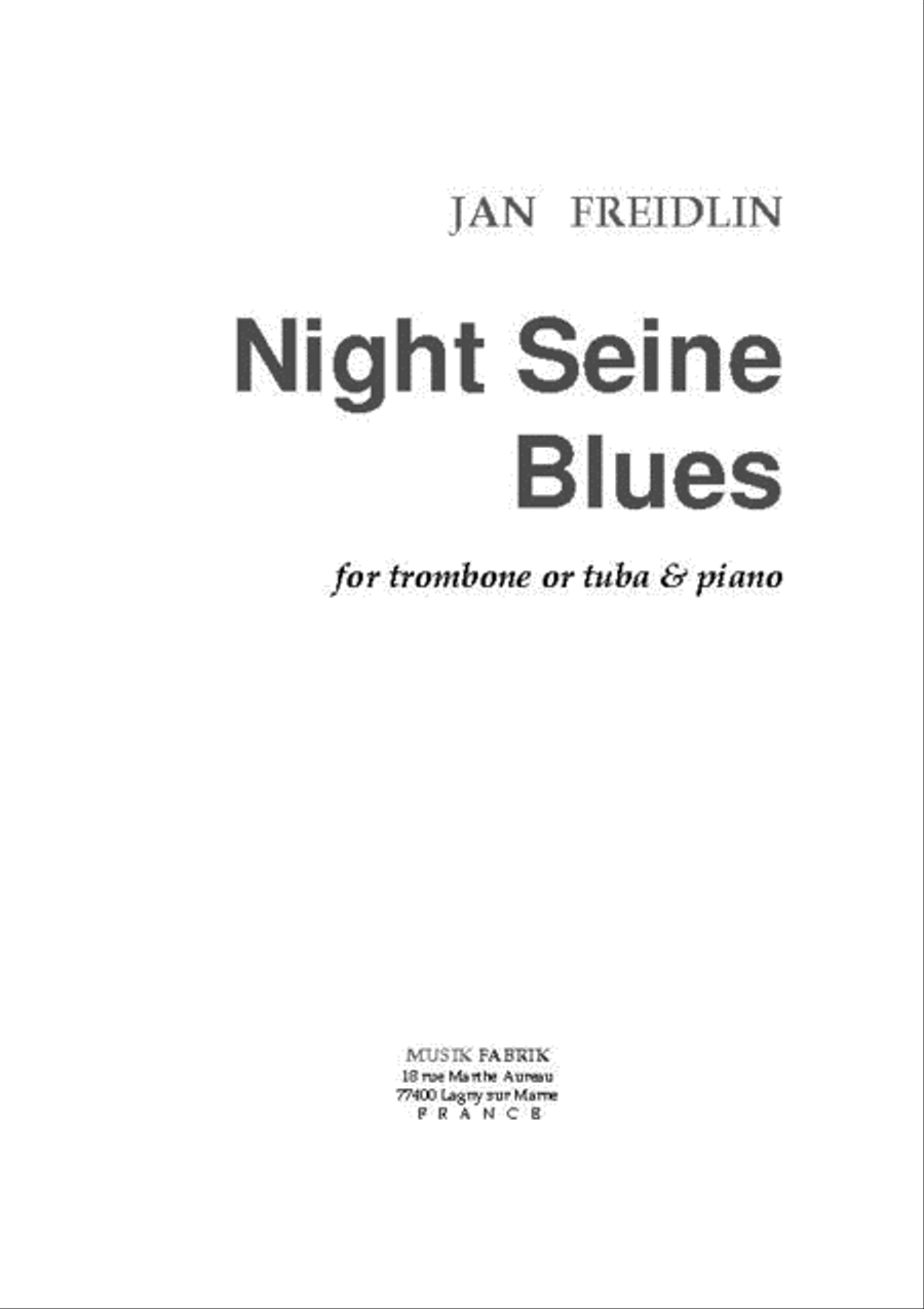 Night Seine Blues Night Seine Blues Piano scores gallery preview page 1