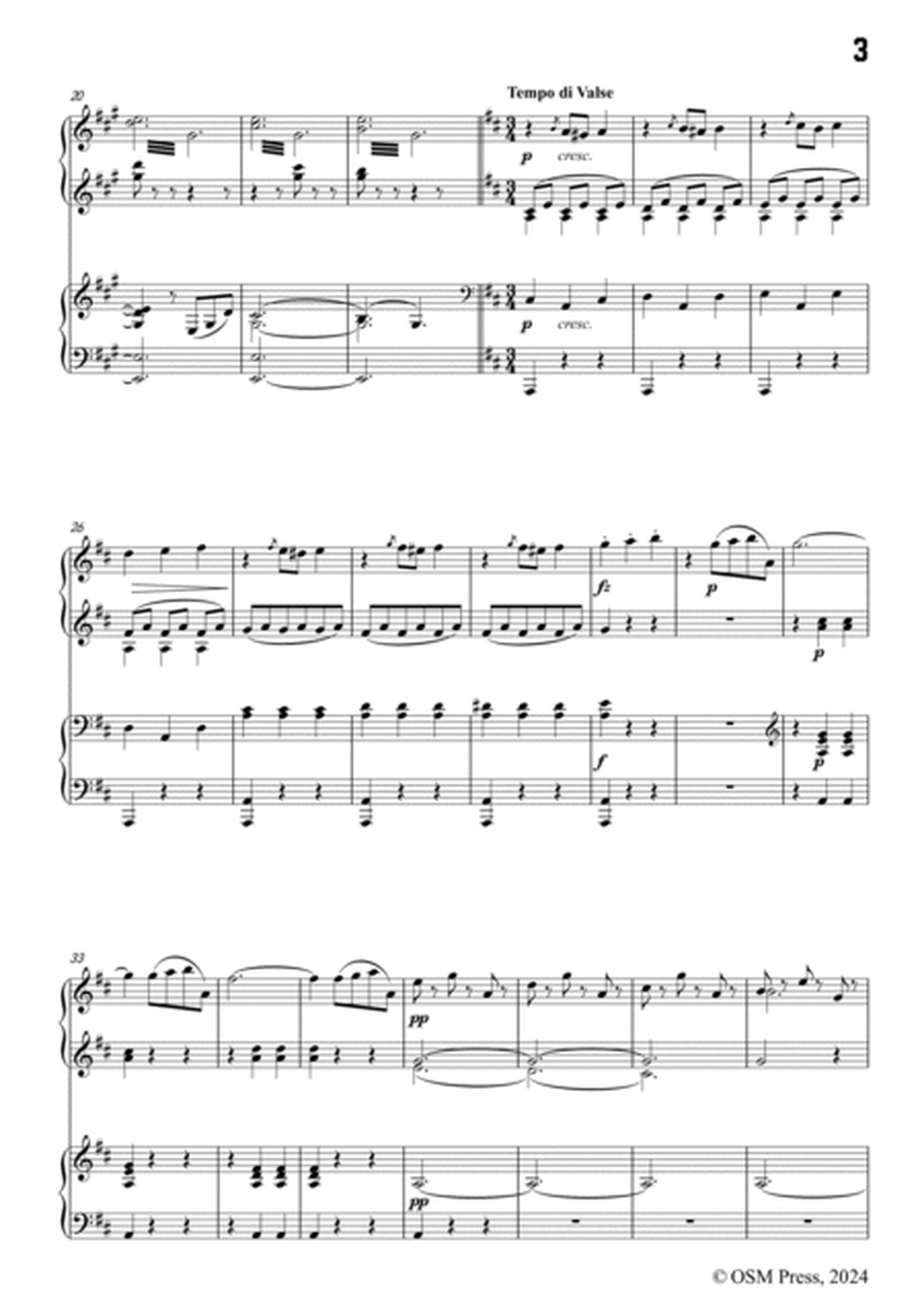 Johann Strauss II-An der schönen blauen Donau,for Mixed Chorus and Piano 4 Hands image number null