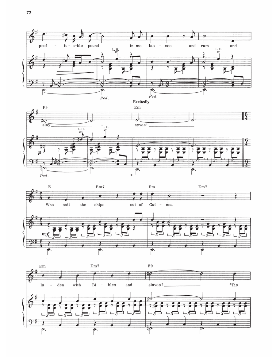Molasses To Rum (from 1776) Piano, Vocal, Guitar scores gallery preview page 5