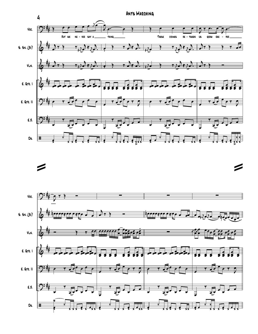 Ants Marching Small Ensemble scores gallery preview page 4