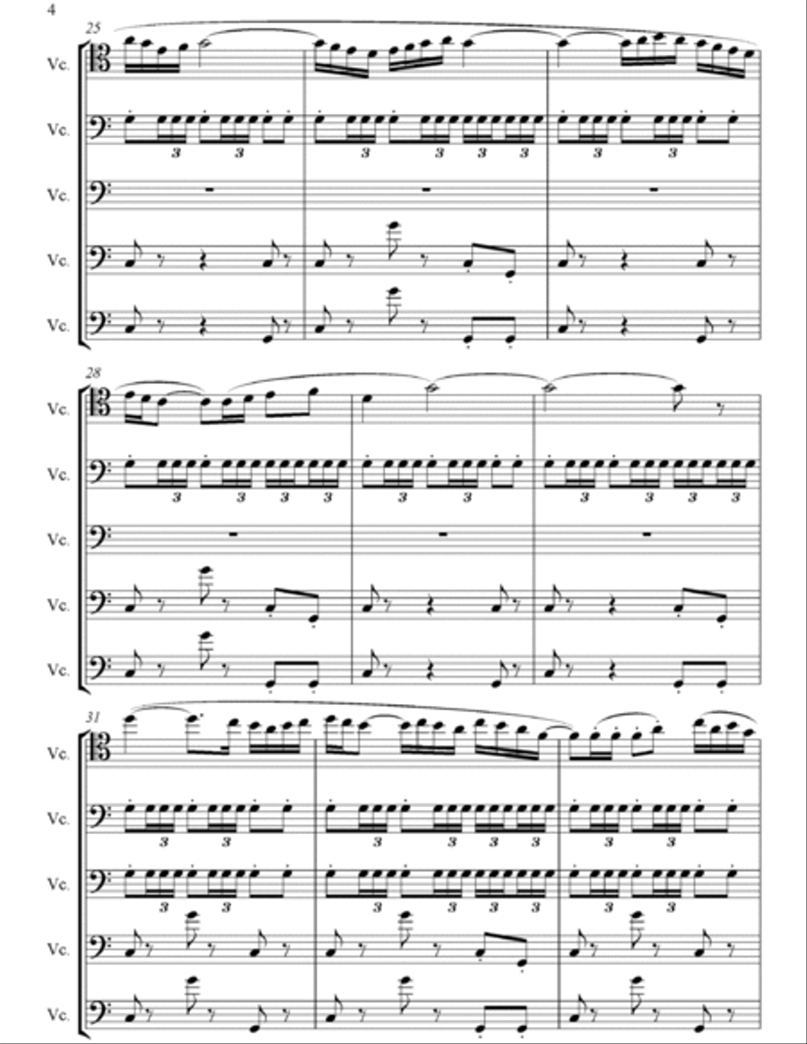 Bolero String Quintet scores gallery preview page 4