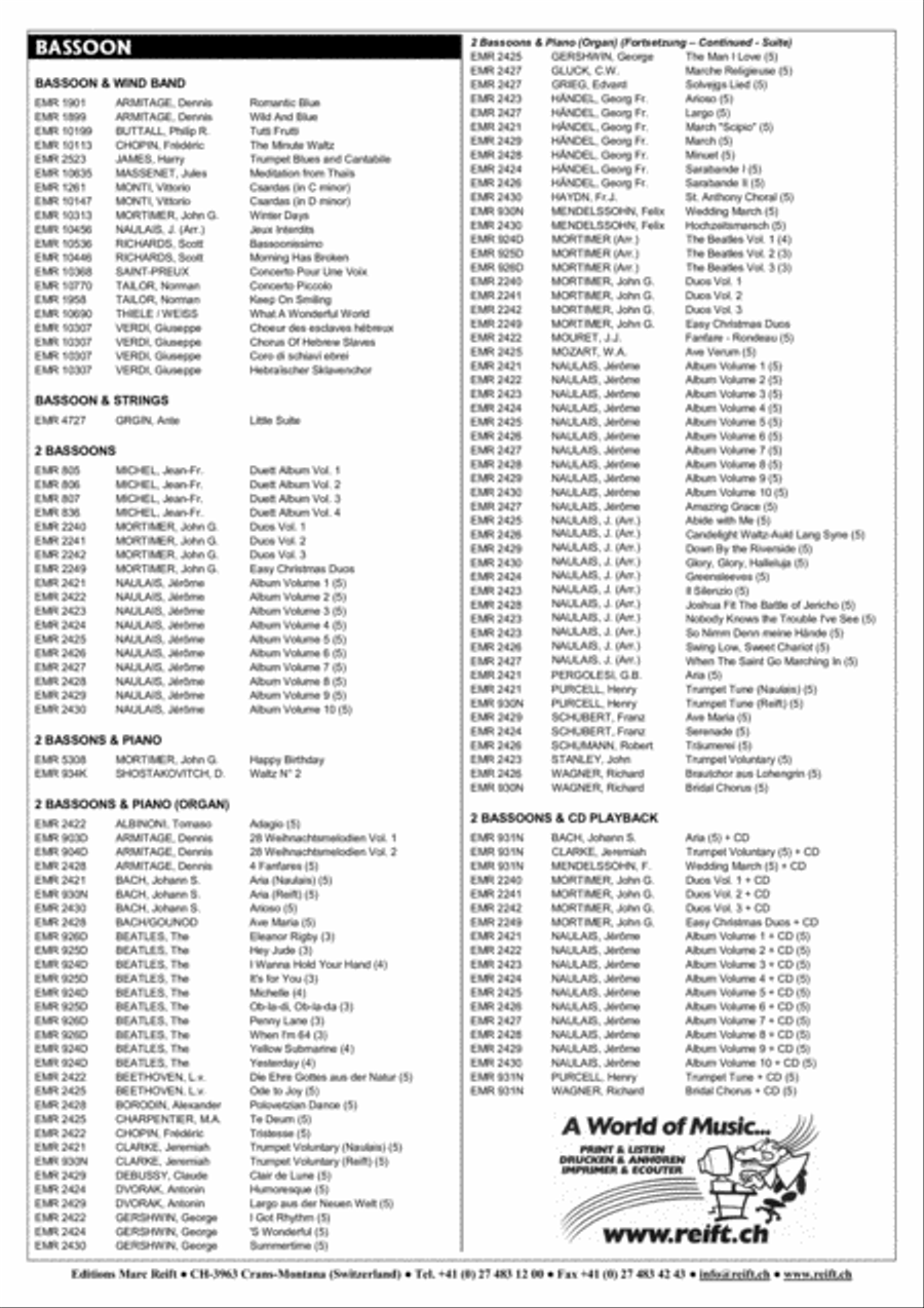 Strike Up The Band Strike Up The Band Bassoon scores gallery preview page 6