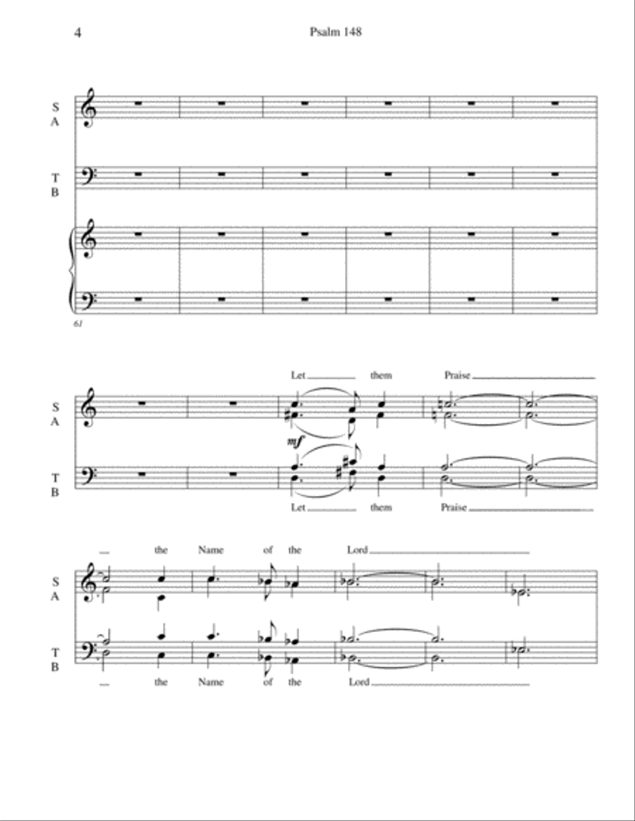 Psalm148 4-Part scores gallery preview page 4
