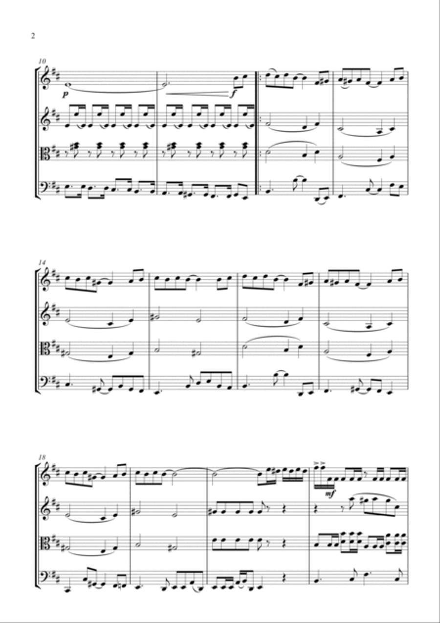 Ruby String Quartet scores gallery preview page 2