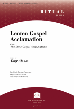 Book cover for Lenten Gospel Acclamation