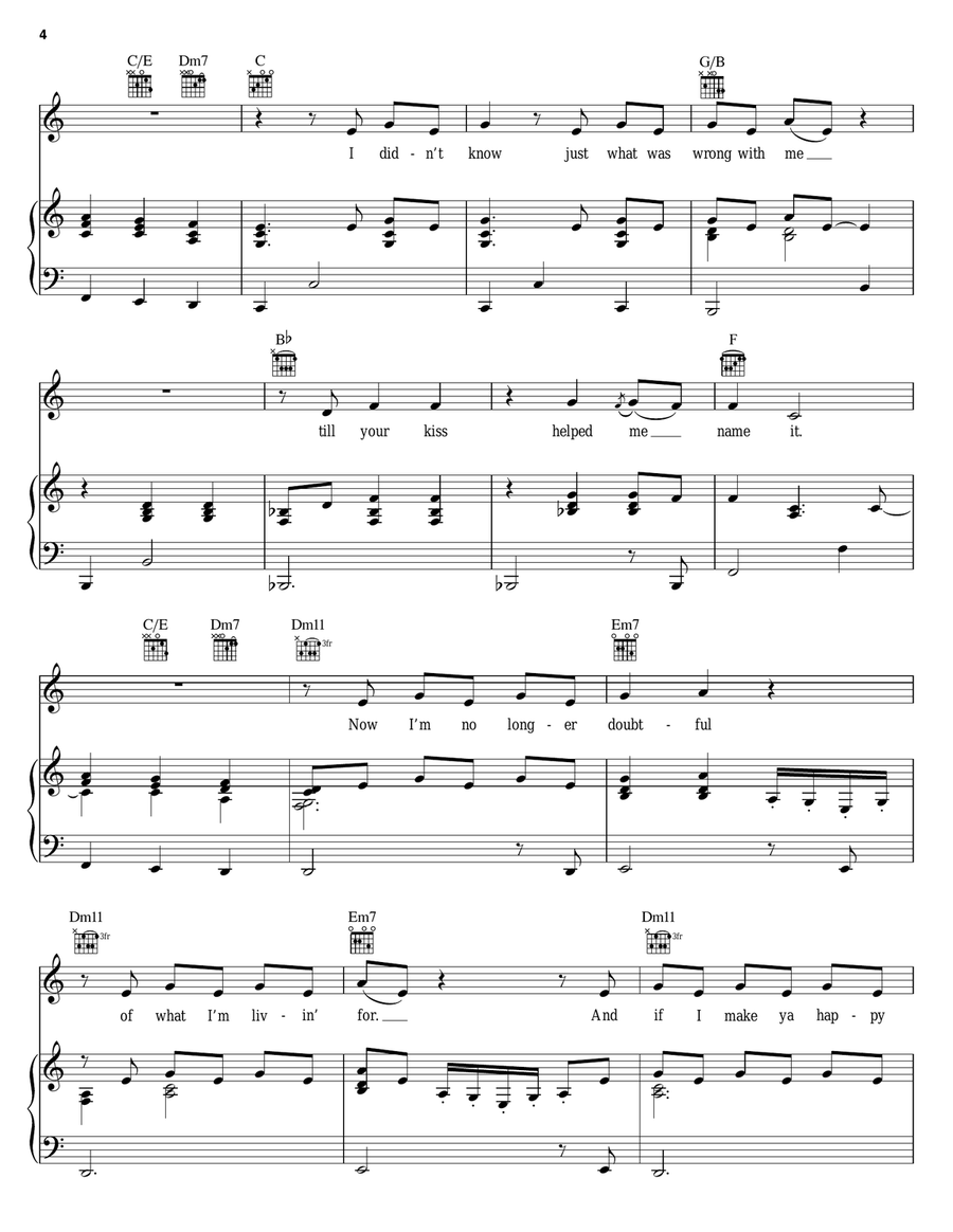 (You Make Me Feel Like) A Natural Woman Piano, Vocal, Guitar scores gallery preview page 4