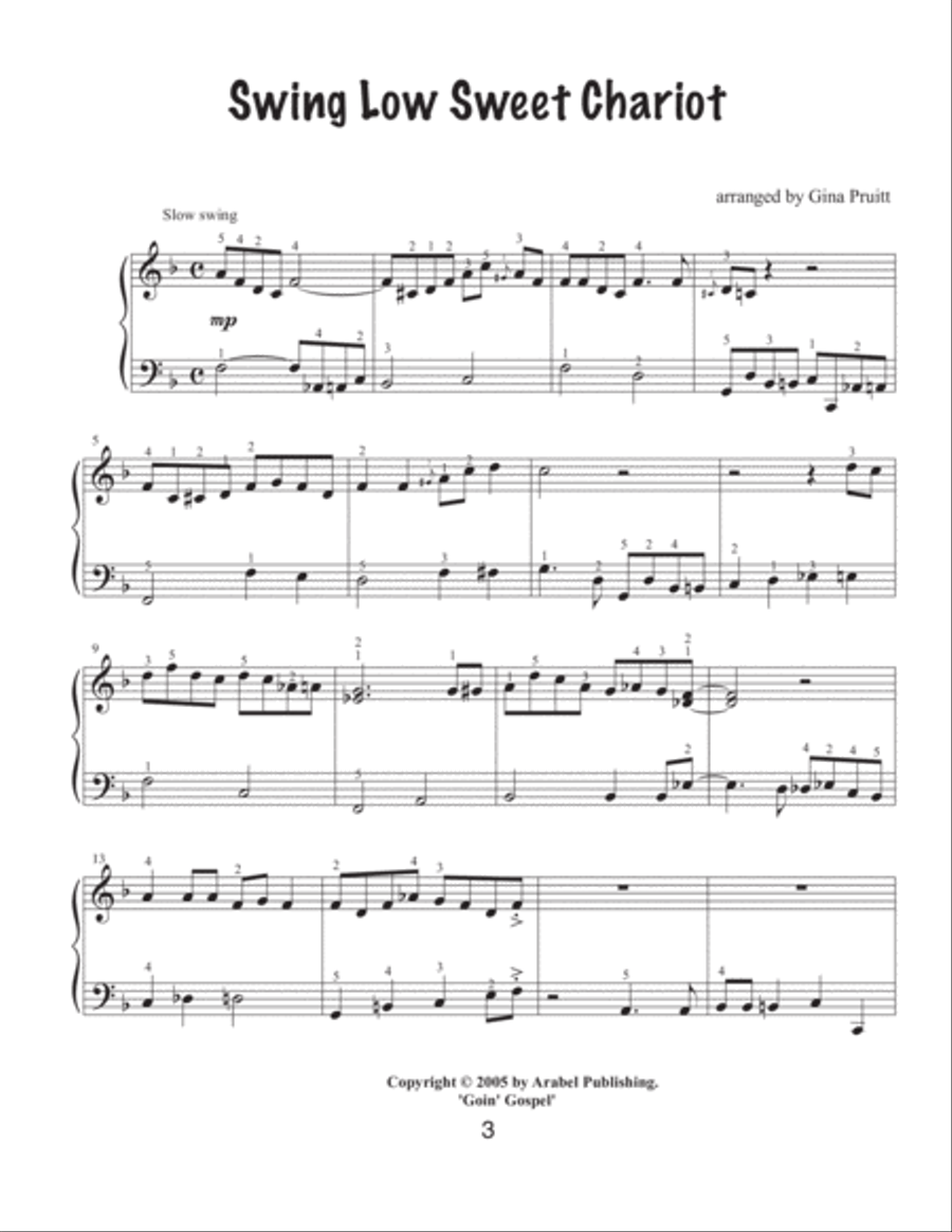 Goin' Gospel Piano Solo scores gallery preview page 5