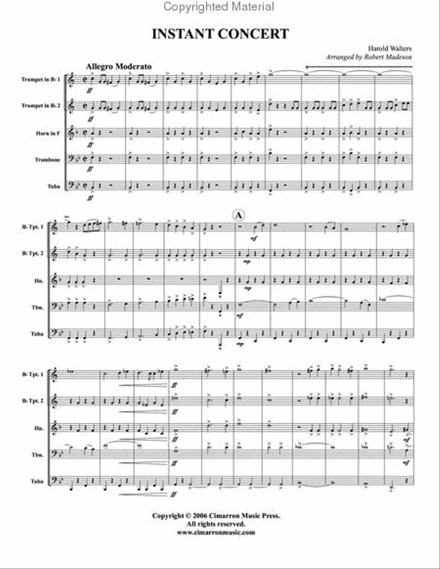 Instant Concert Instant Concert Brass Quintet scores gallery preview page 2